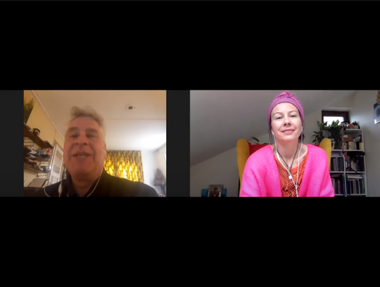 Screenshot from the Tarot Map interview with Ivo Manus, discussing crystal skulls.
