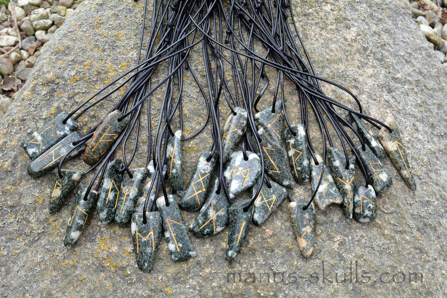 Preseli Bluestone rune pendant GEBO