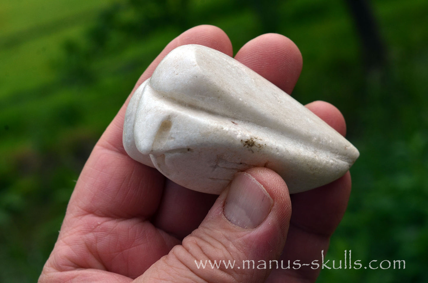 White Steatite Dragolian #17