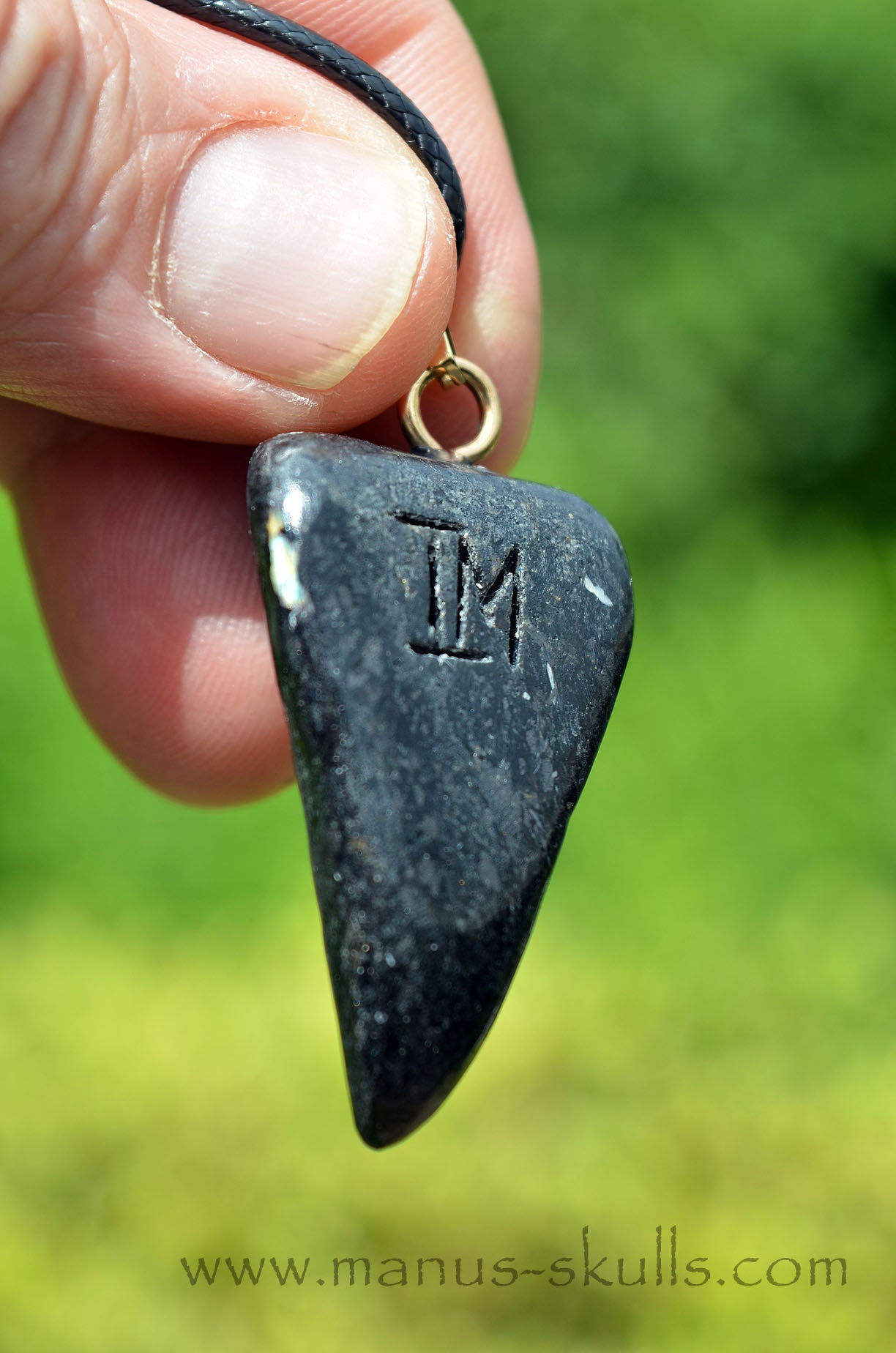 Nuummite Tribal Pendant (#10)