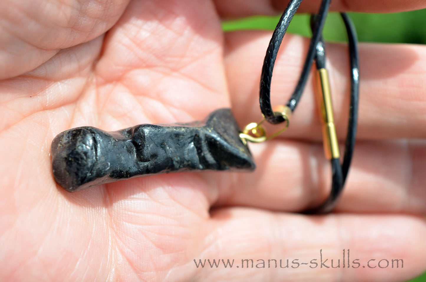 Nuummite Tribal Pendant (#17)