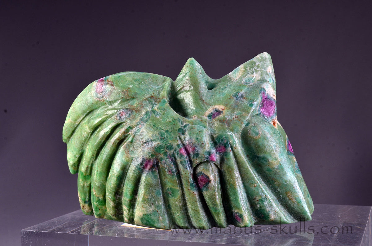 Rubin in Fuchsit Drache
