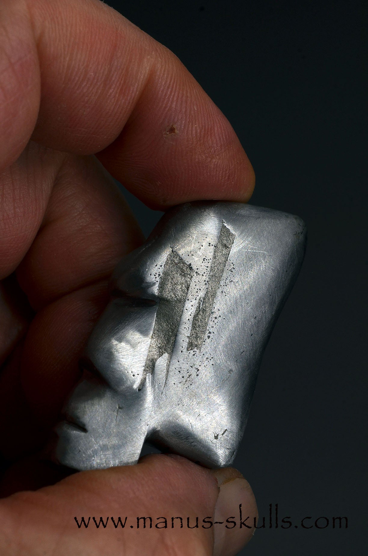 Aletai Iron Meteorite Tribal Skull