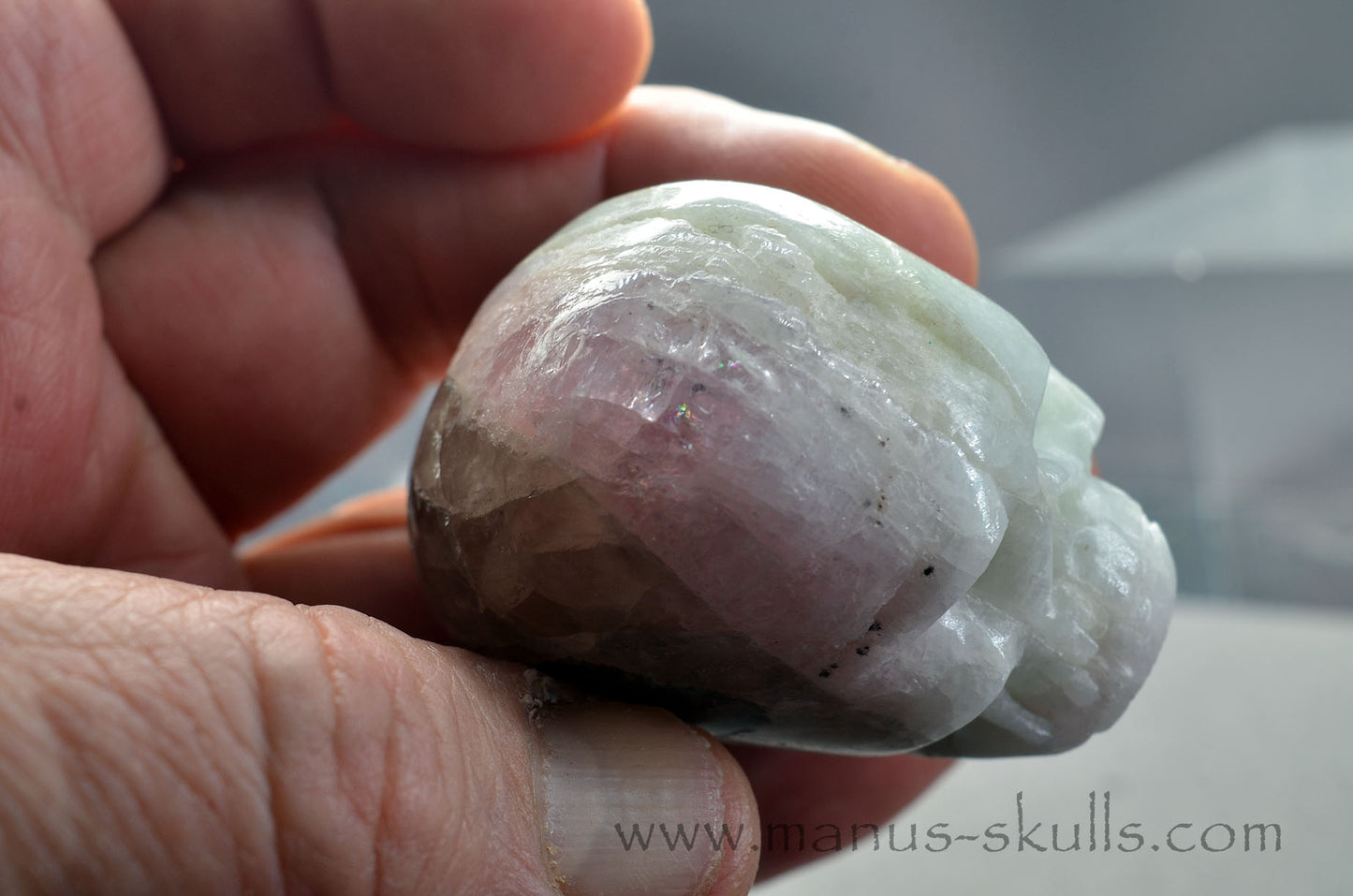 Morganite Skull