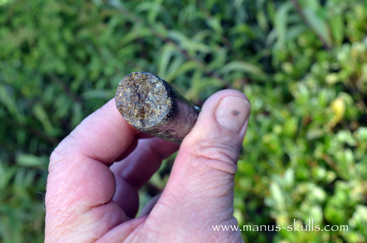 Preseli Bluestone (healing) wand with Berkana Rune sign.