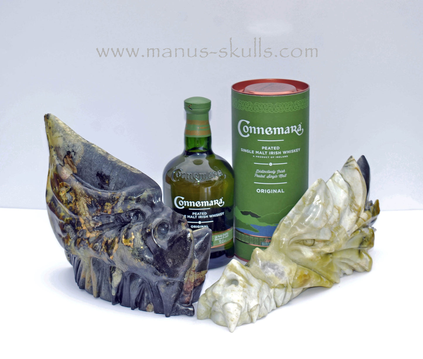 XL Green Connemara Marble Dragon