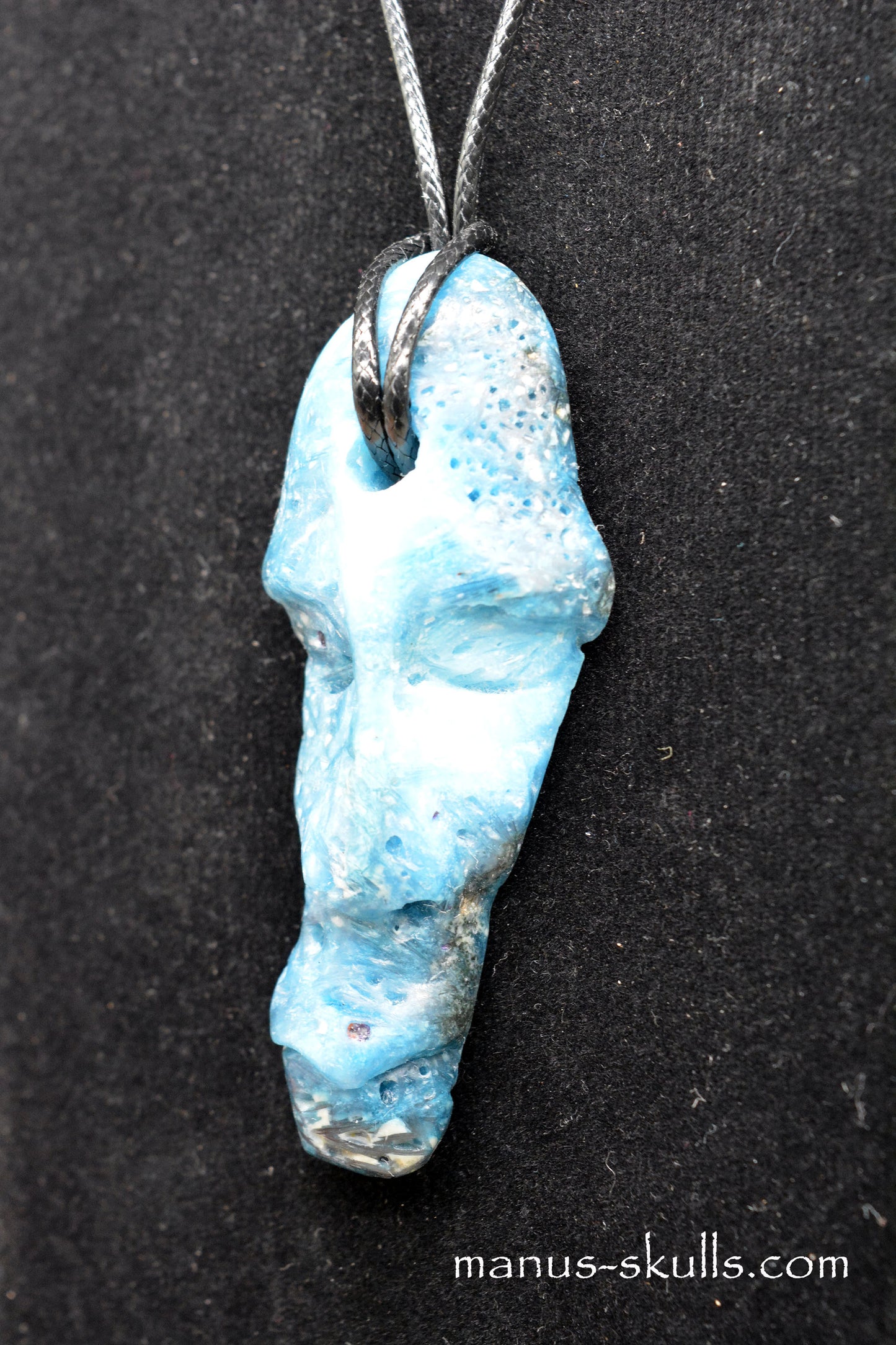 Glacierite ~ Blue Ice Stone Tribal Pendant