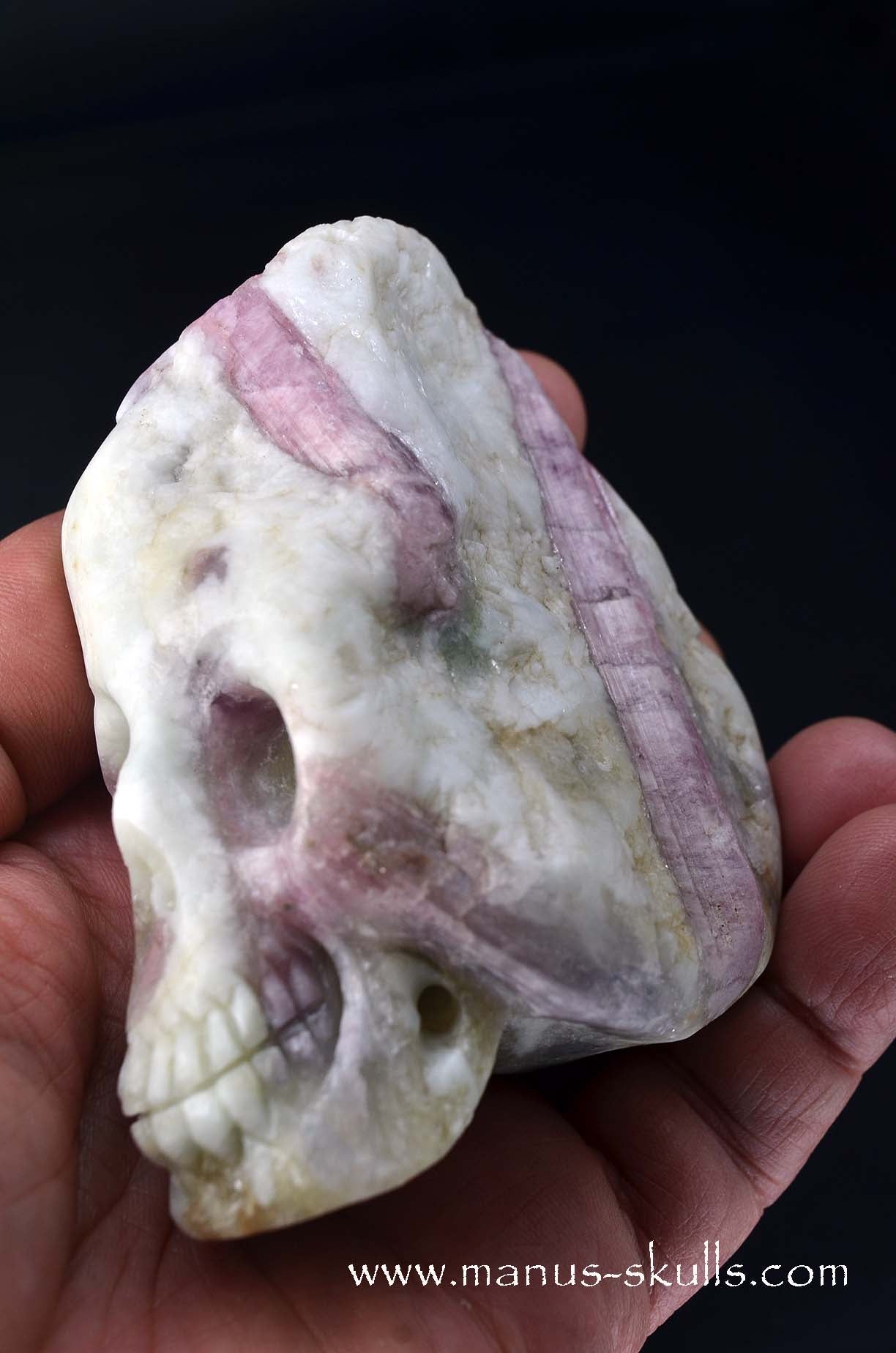 Rubellite ~Pink Tourmalin Skull