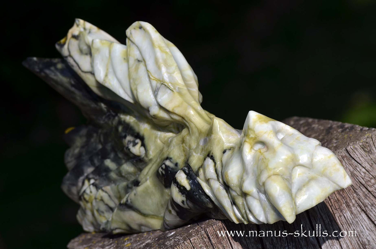 XL Green Connemara Marble Dragon
