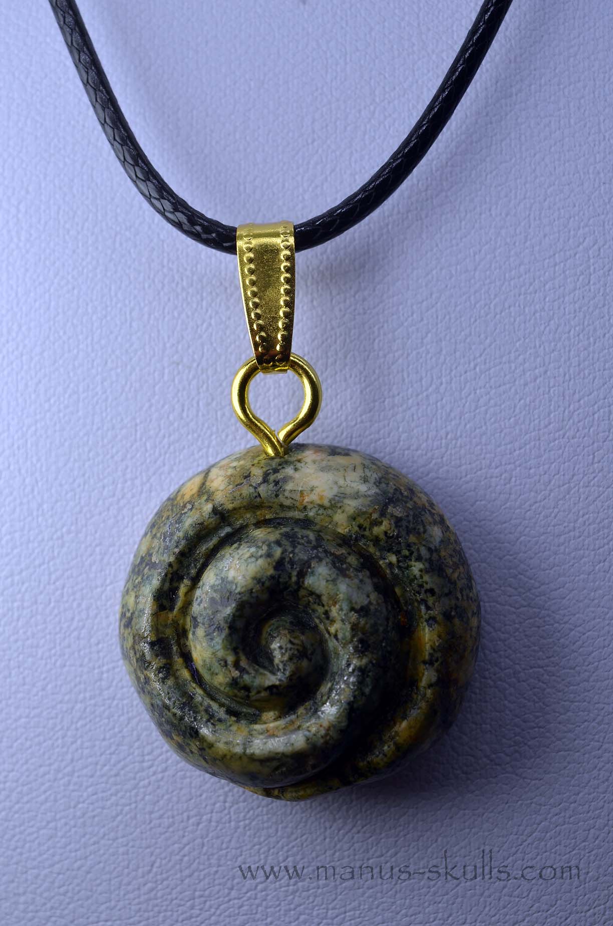 Preseli Bluestone 3-D Spiral Pendant
