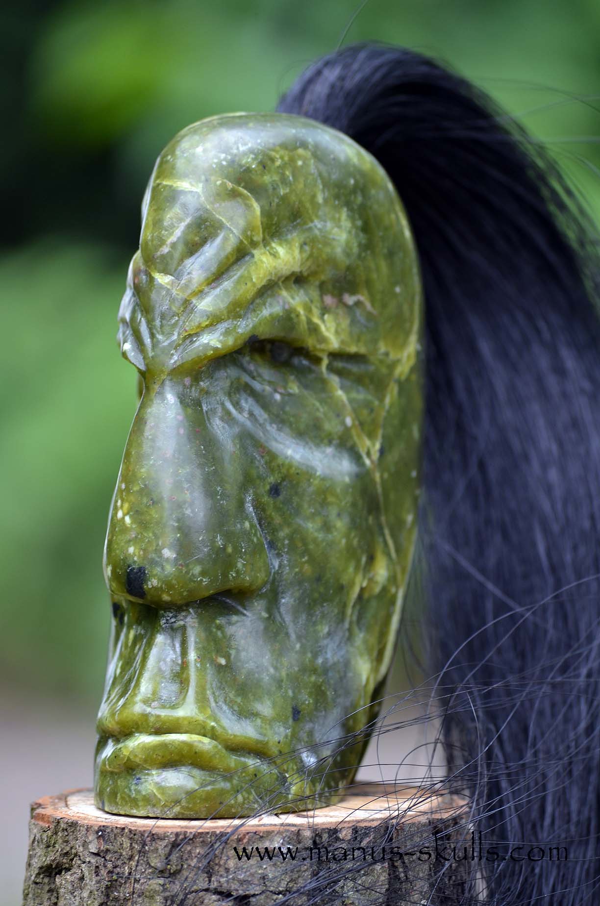 Idocrase ~ Vesuvianite Tribal Skull #060