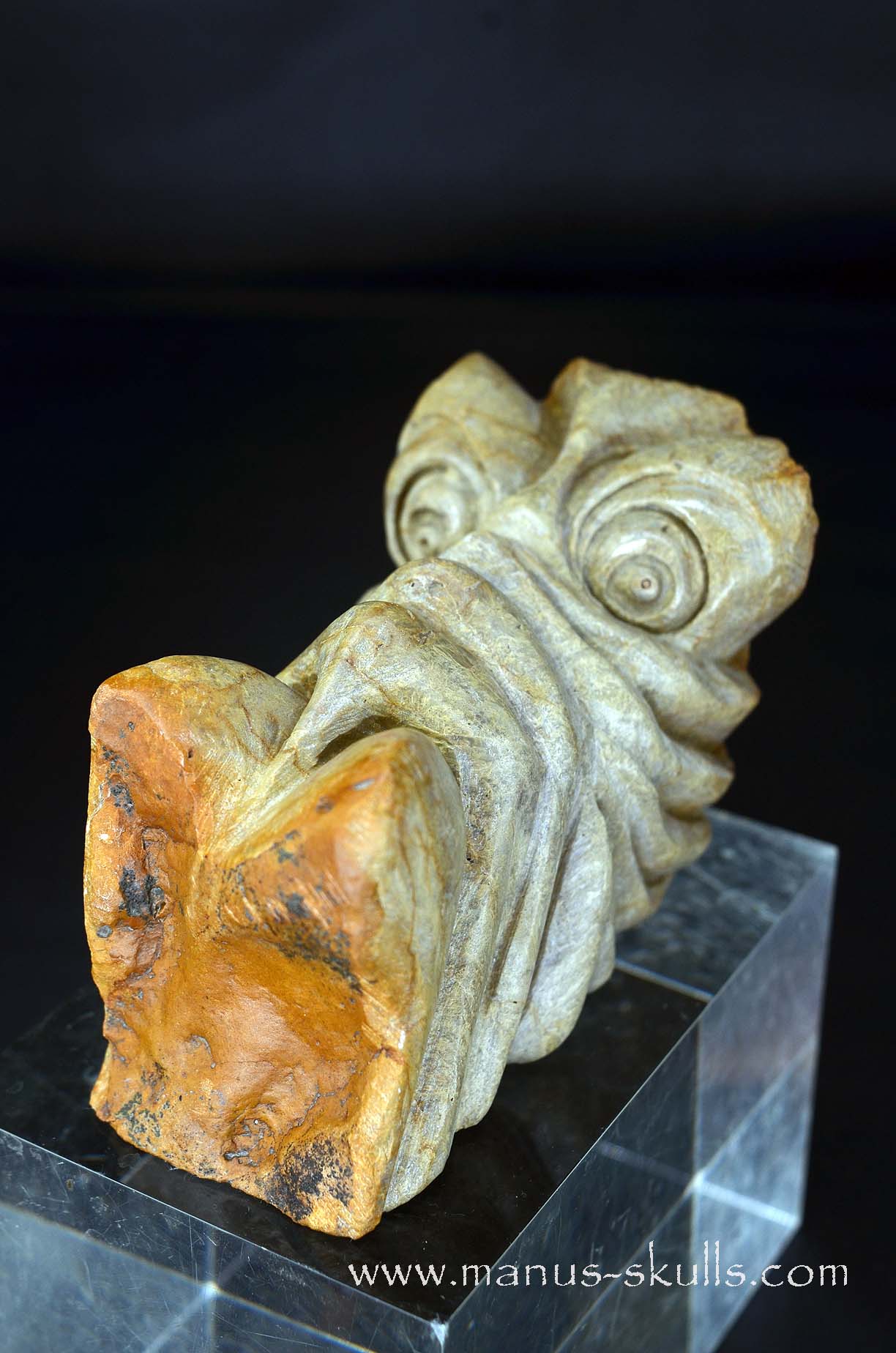 Manus skulls unique Crystal Carvings handmade skulls dragons pendants preseli bluestone tribals spiritual meaning wand Unicorn .. sarsens stone