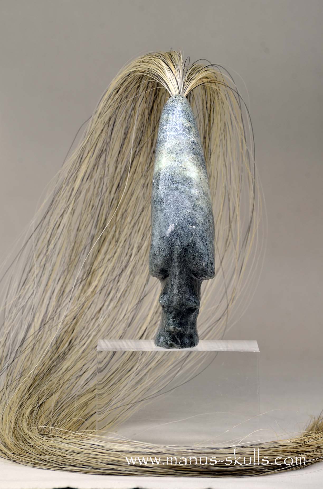 Steatite Tribal Skull #034