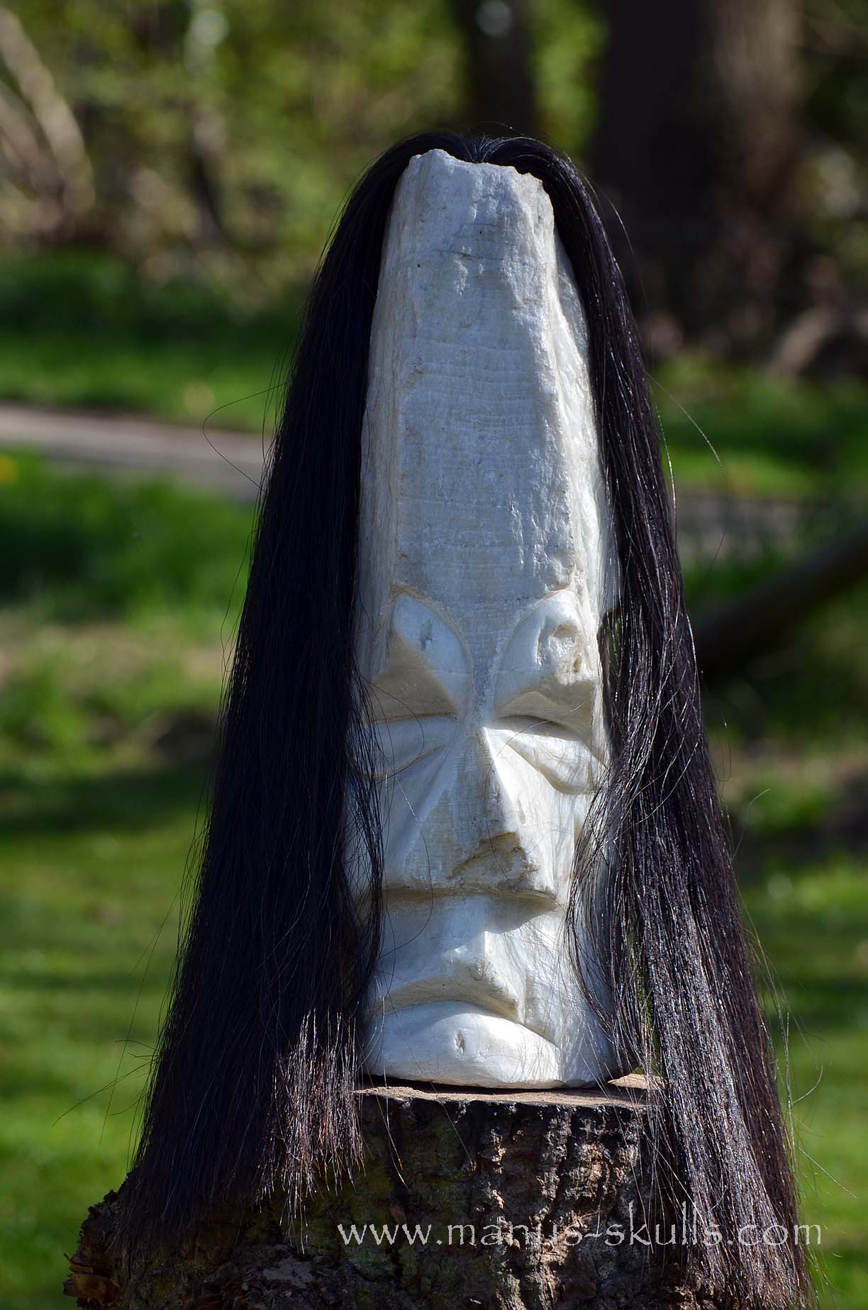 White Onyx Tribal Statue #002