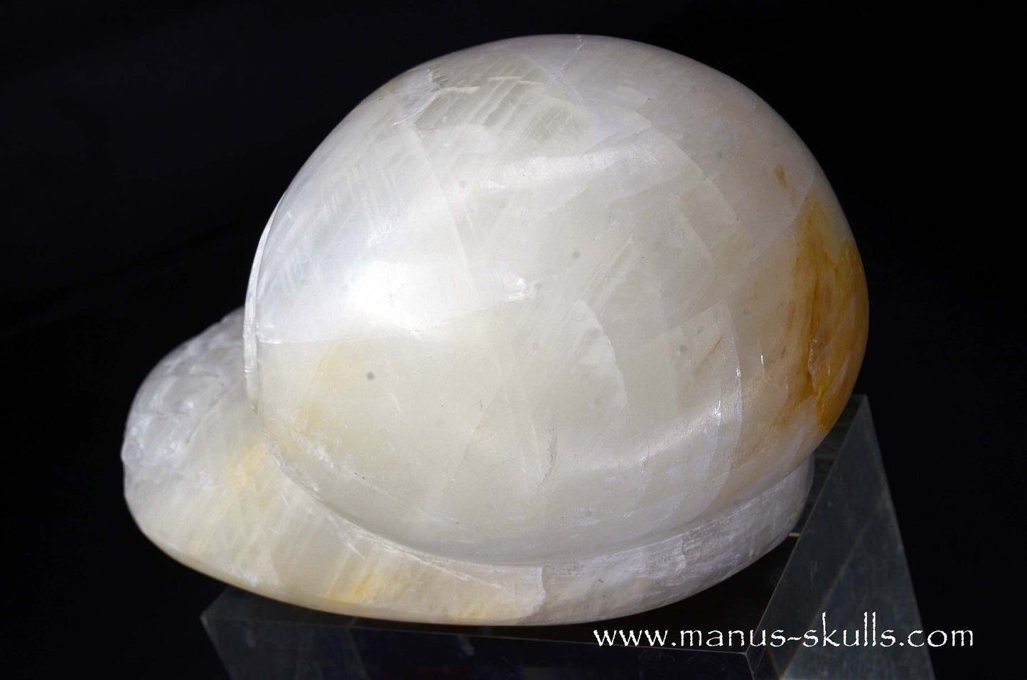 White Calcite Evolian Skull #02