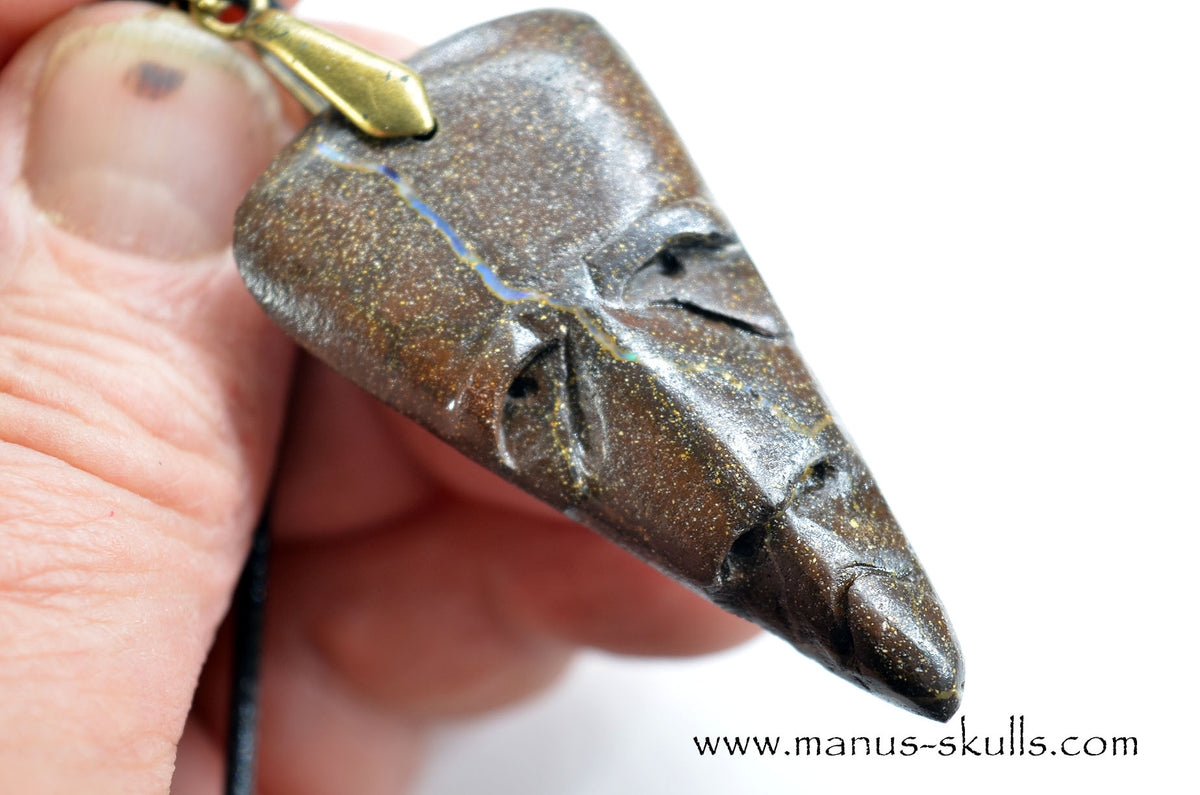 Boulder Opal Tribal Pendant