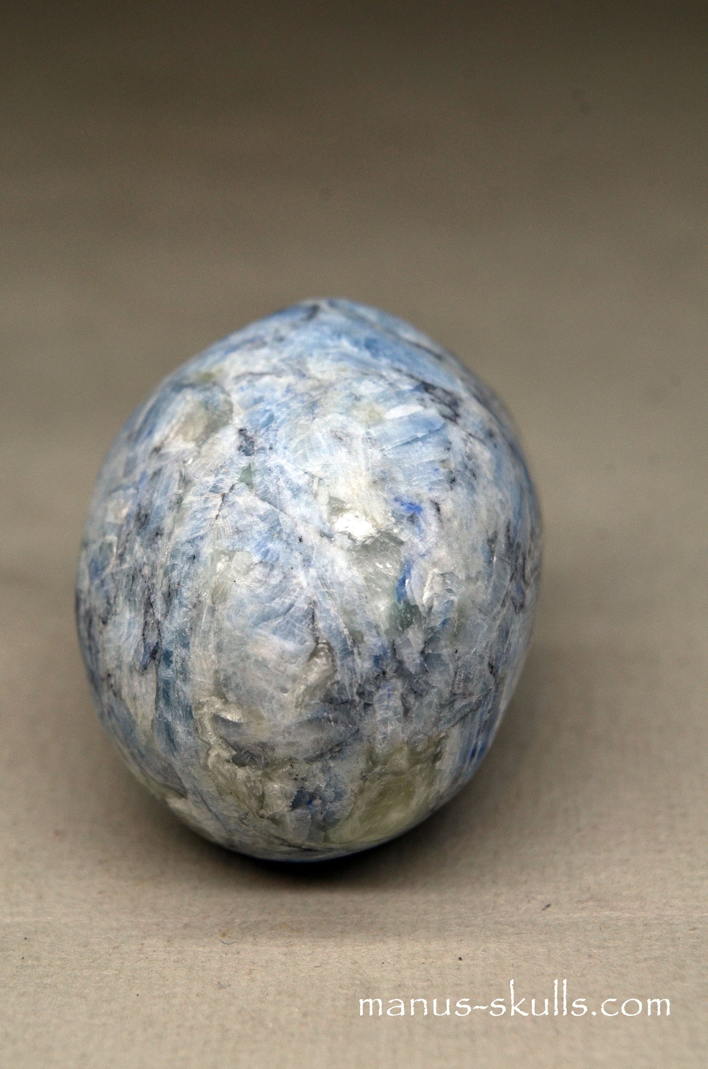 Blue Kyanite Manus Skull.