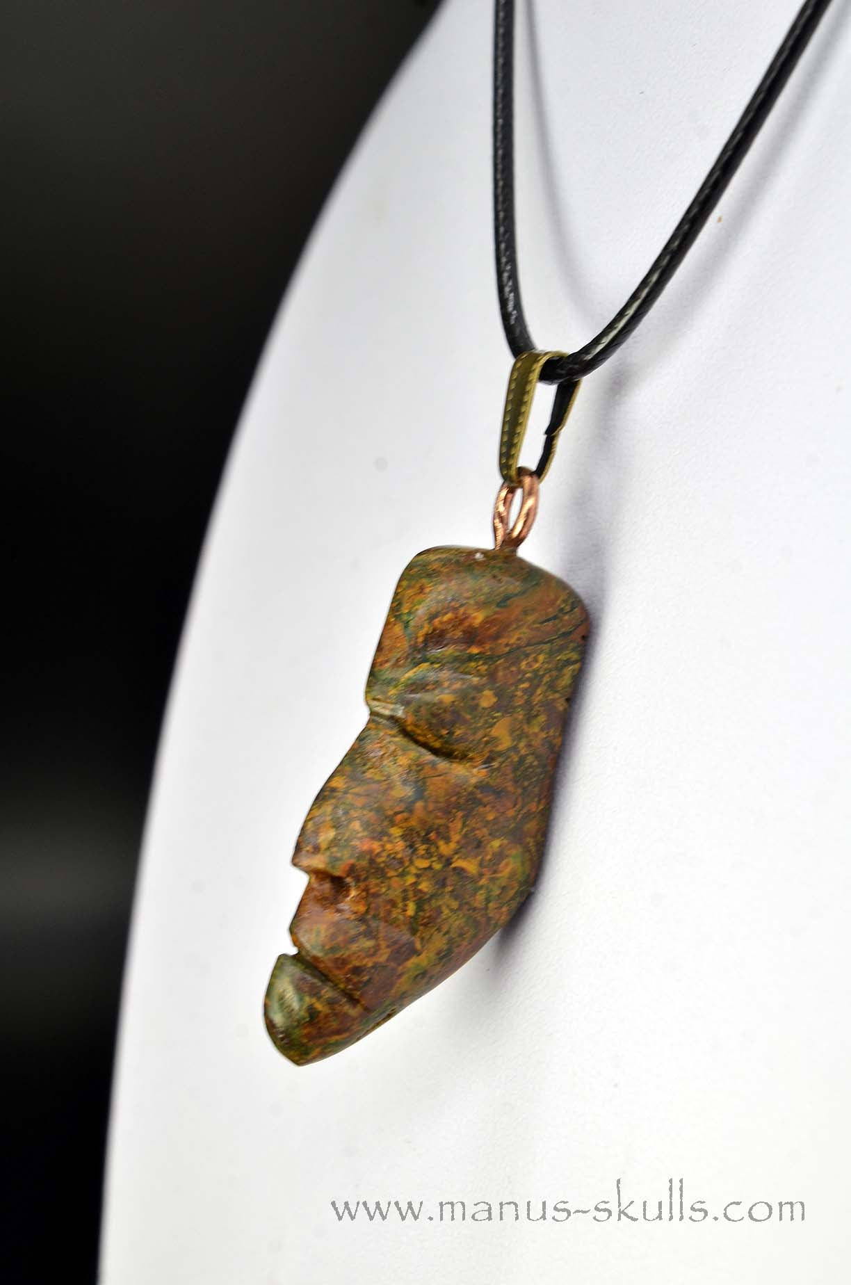 Manus skulls unique Crystal Carvings handmade skulls dragons pendants preseli bluestone tribals spiritual meaning wand Unicorn .. yellow moss agate