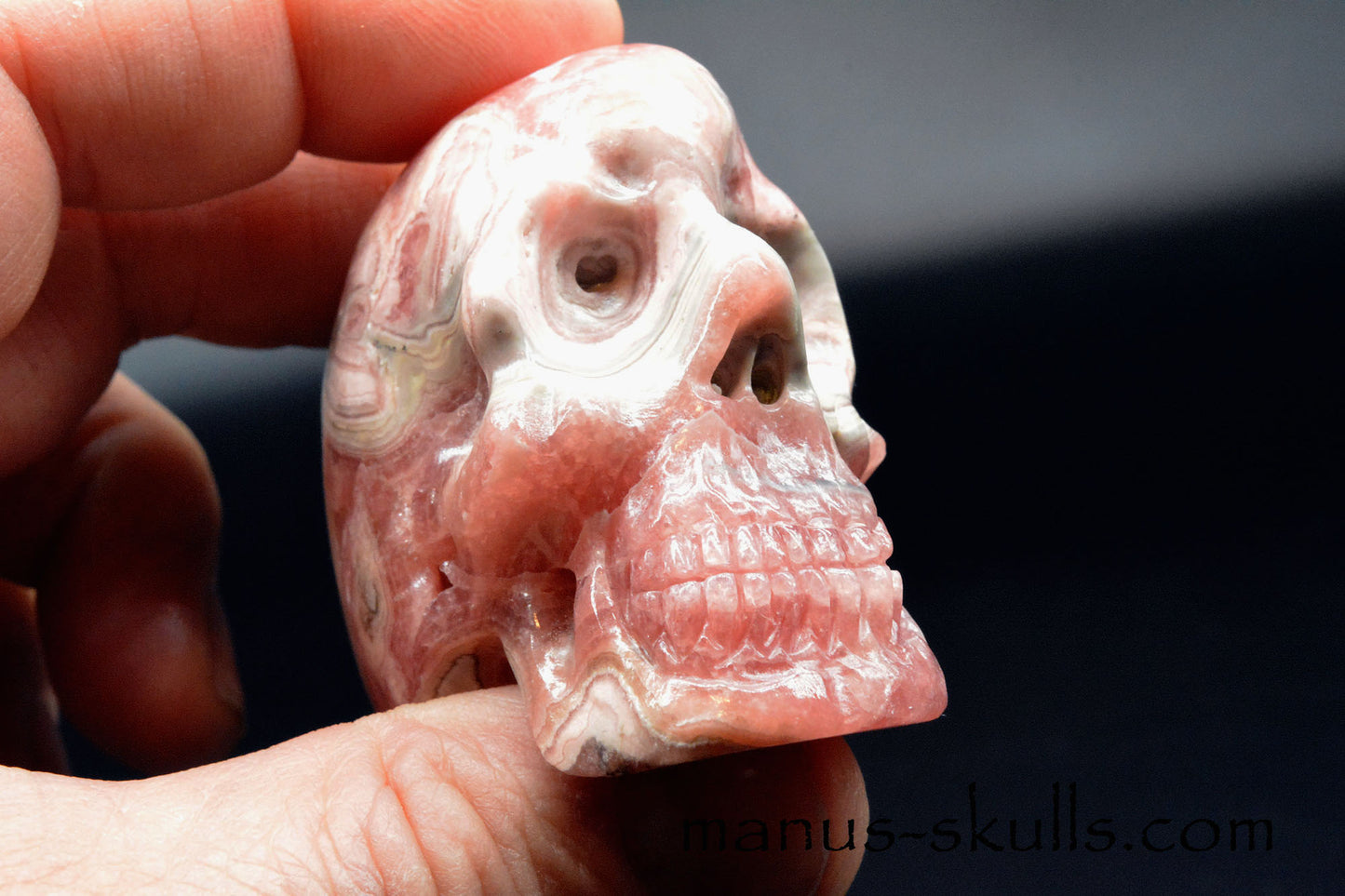 RHODOCHROSITE Skull