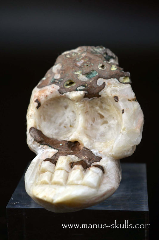 Manus skulls unique Crystal Carvings handmade skulls dragons pendants preseli bluestone tribals spiritual meaning wand Unicorn .. scolecite evolian 2025