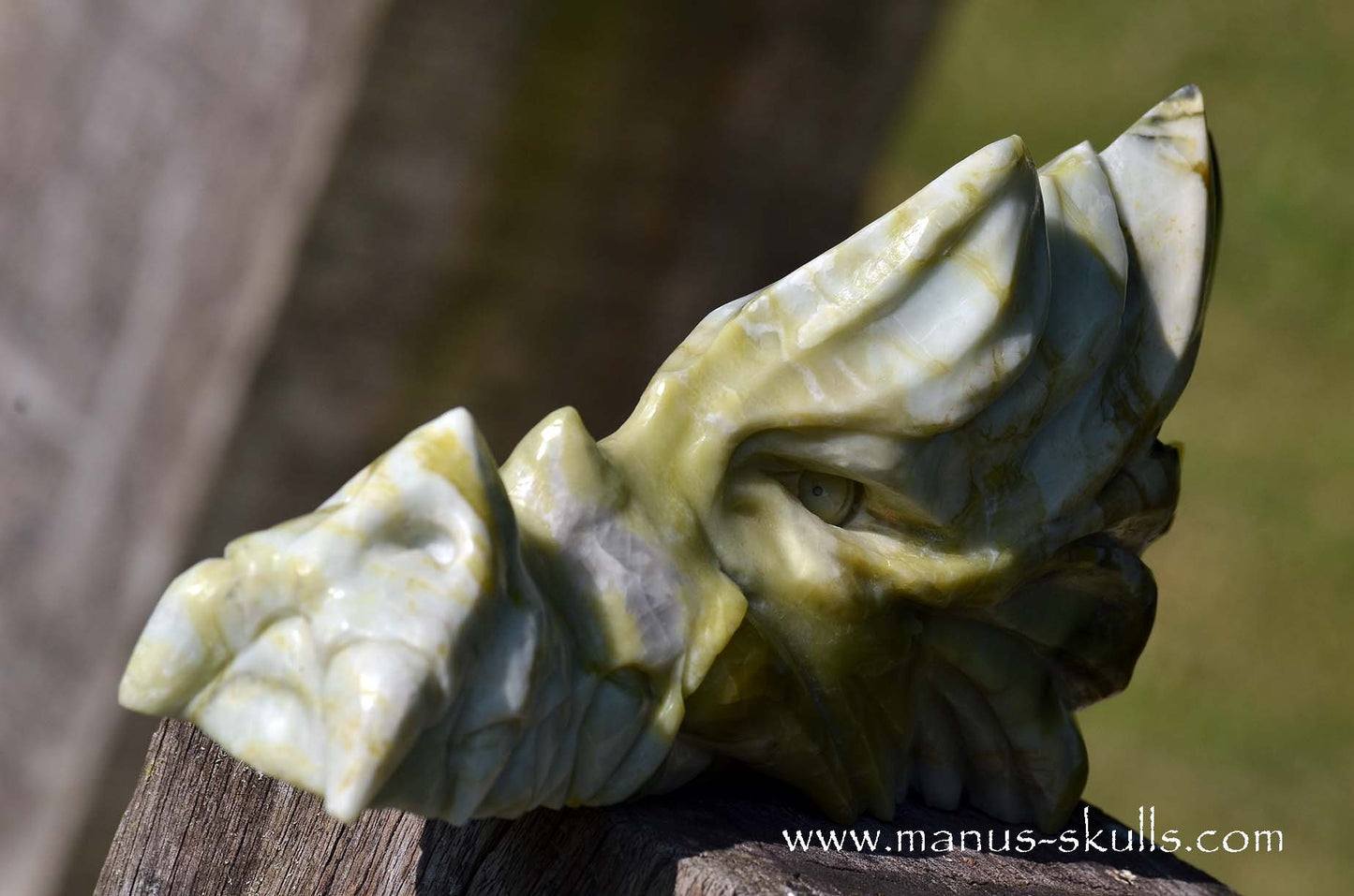 XL Green Connemara Marble Dragon