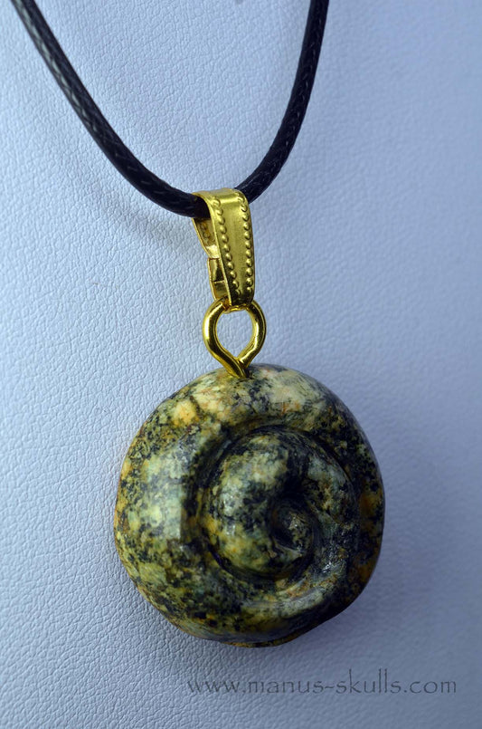 Preseli Bluestone 3-D Spiral Pendant
