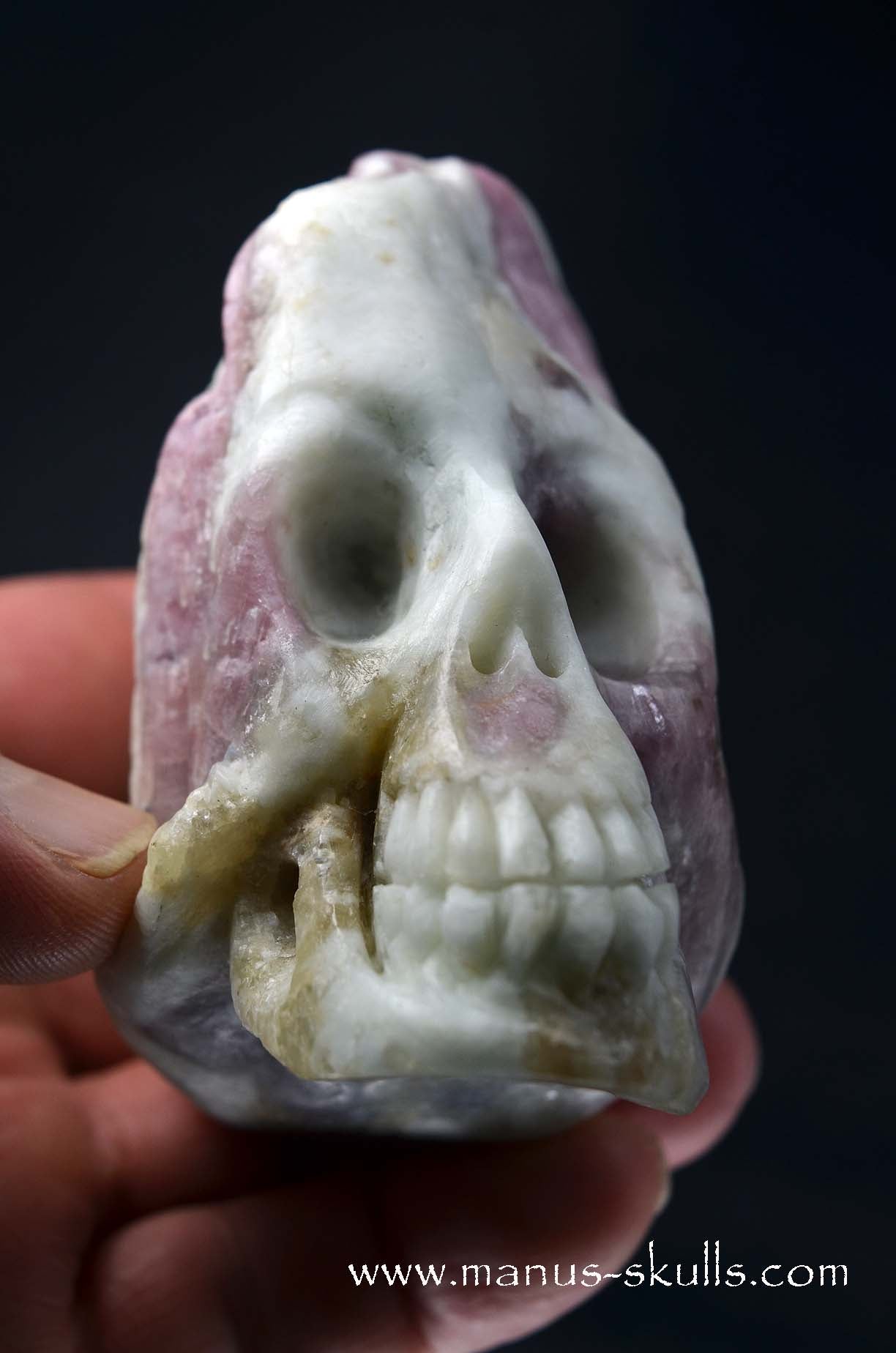 Rubellite ~Pink Tourmalin Skull