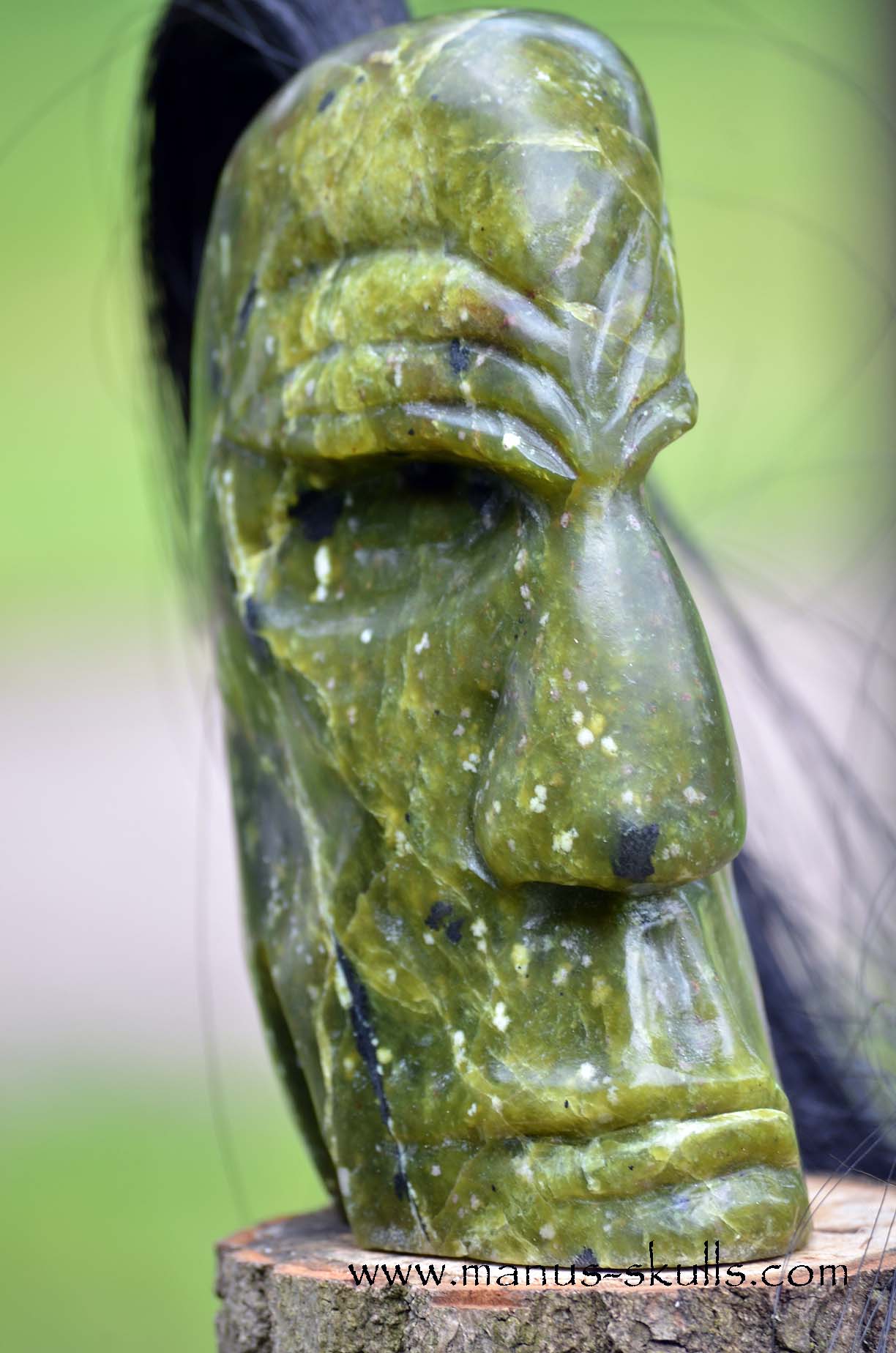 Idocrase ~ Vesuvianite Tribal Skull #060