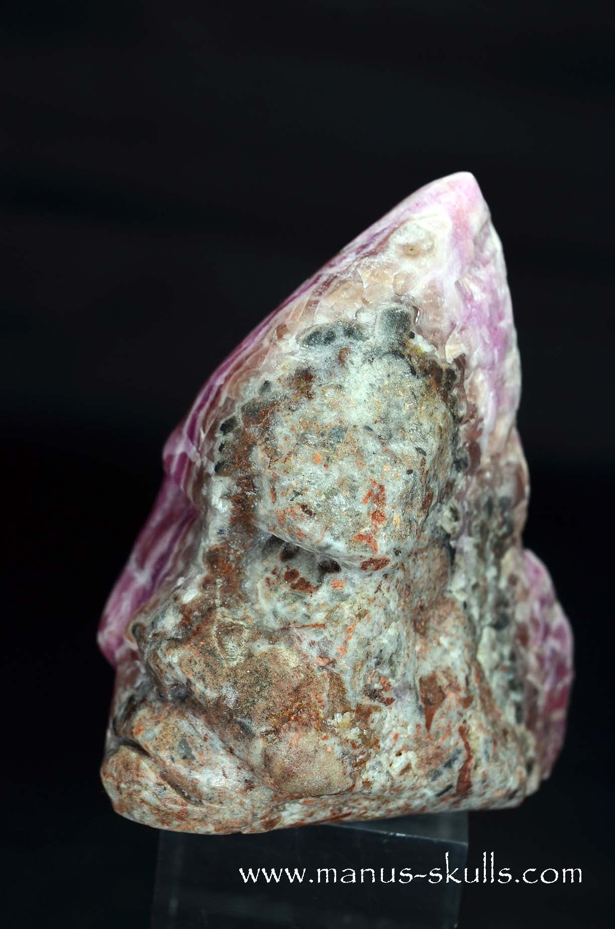 Cobalto Calcite Tribal Skull Face