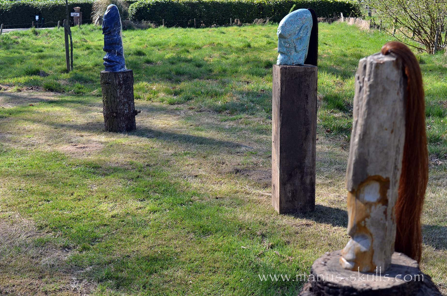 Petrified Wood Tribal Statue #008