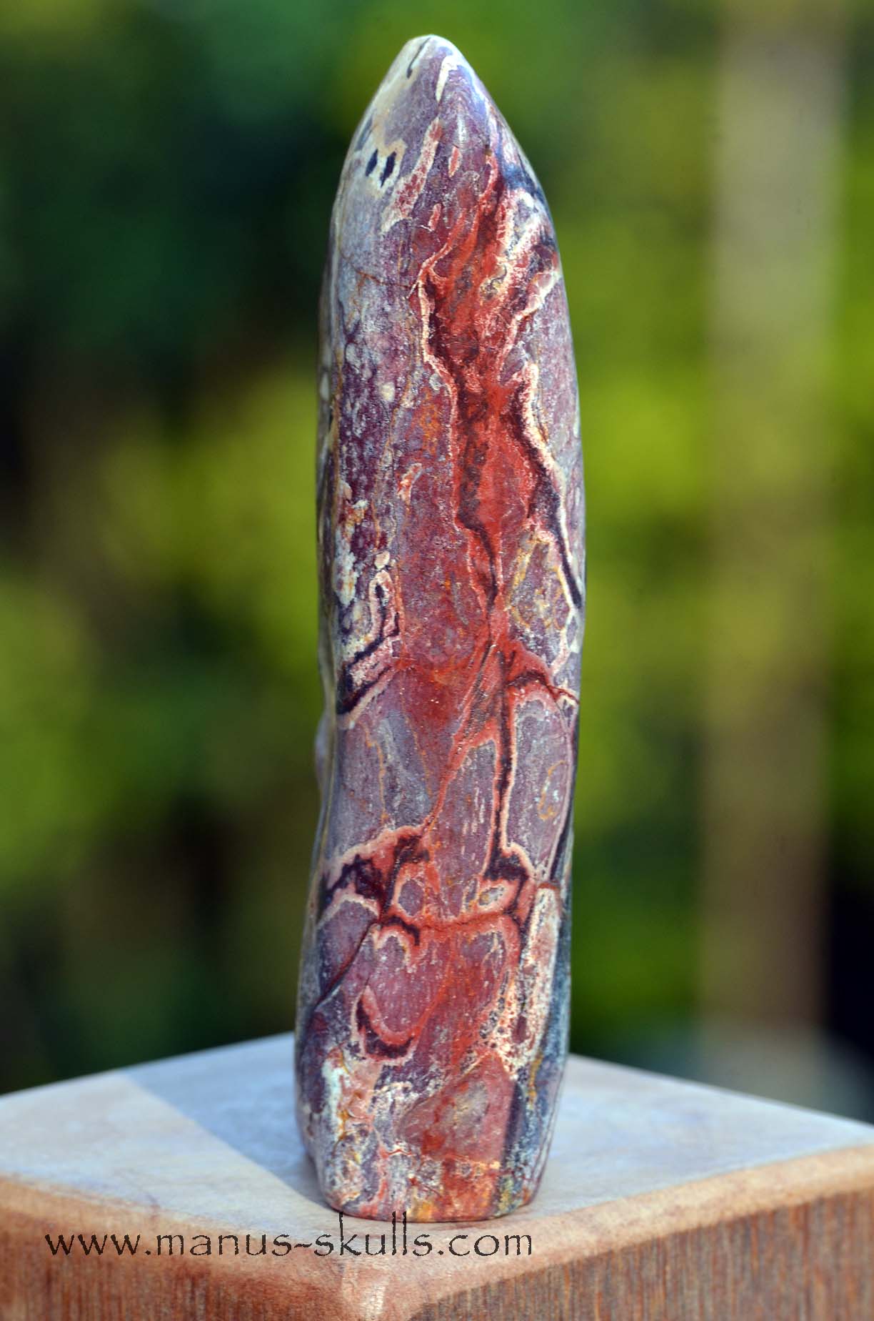 Hairless Batik Jasper Tribal Skull #20