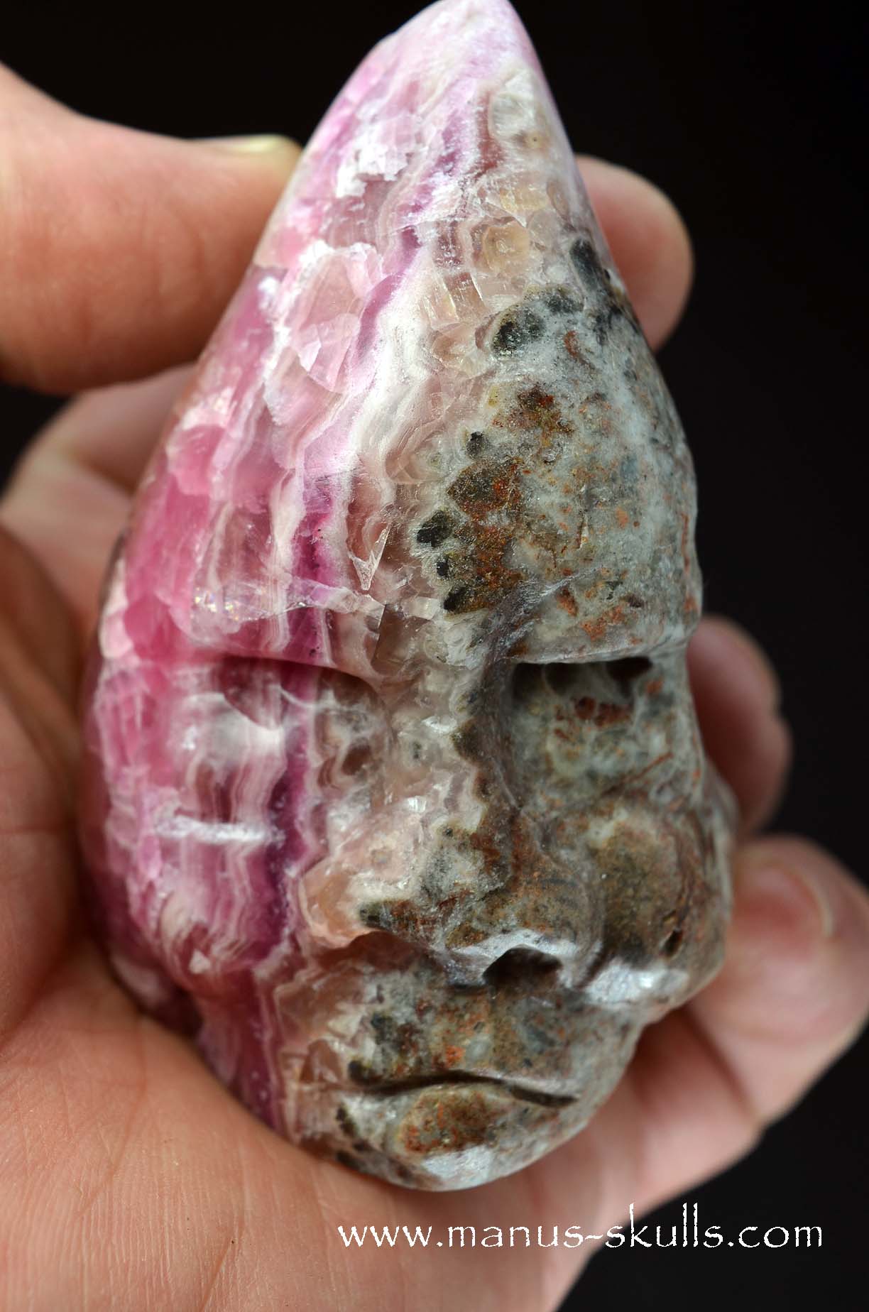 Cobalto Calcite Tribal Skull Face