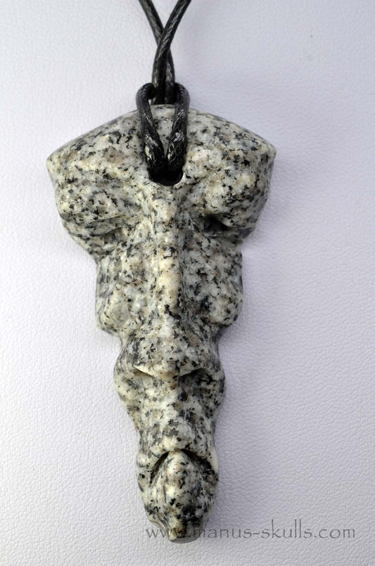 Manus skulls unique Crystal Carvings handmade skulls dragons pendants preseli bluestone tribals spiritual meaning wand Unicorn .. granite