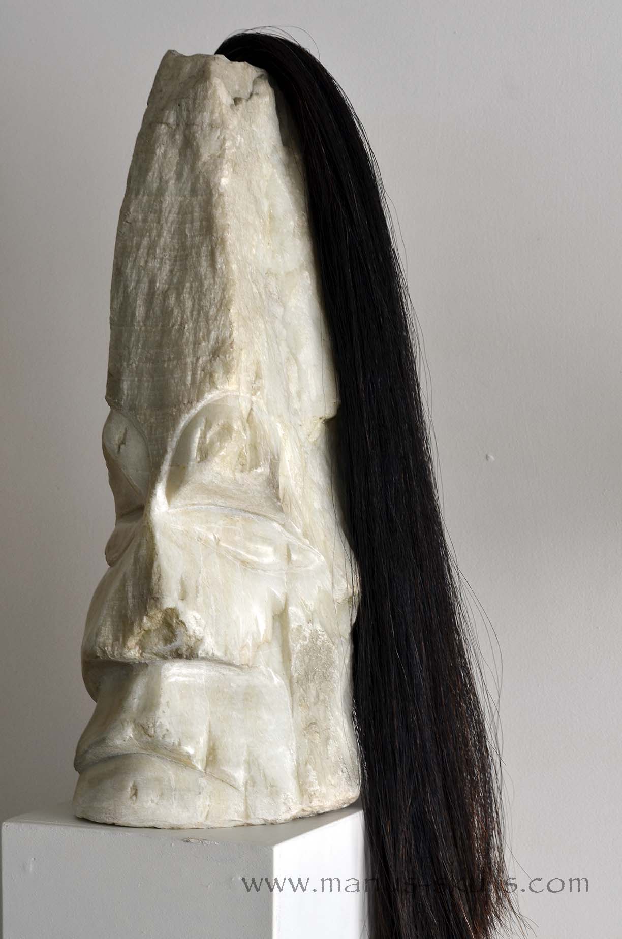 White Onyx Tribal Statue #002