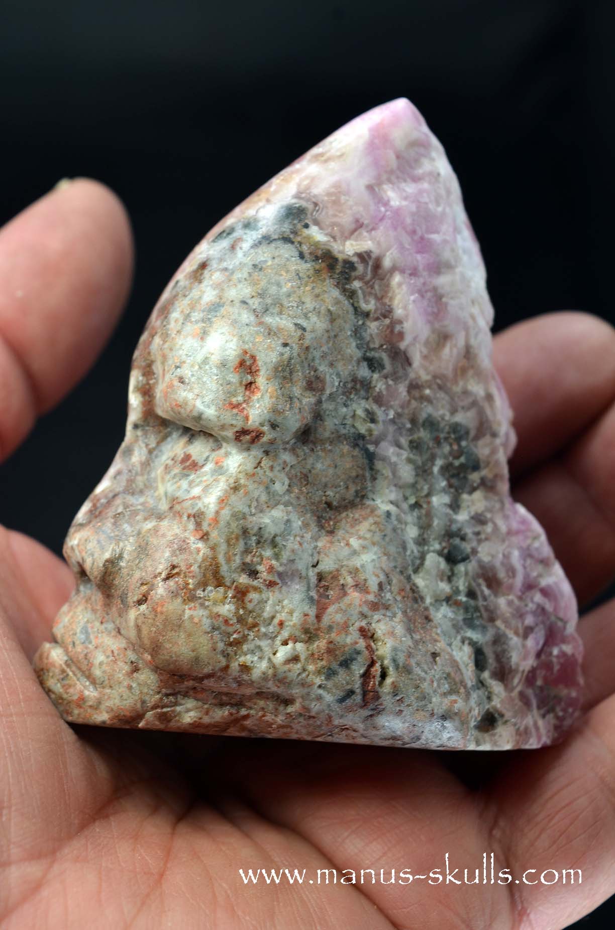 Cobalto Calcite Tribal Skull Face