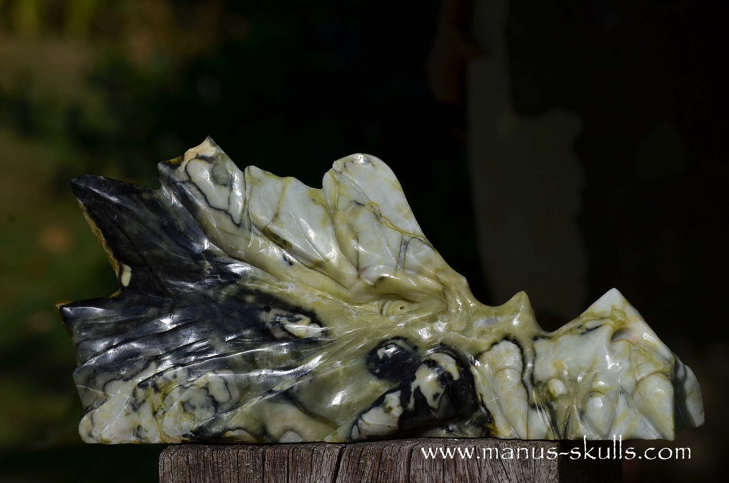 XL Green Connemara Marble Dragon