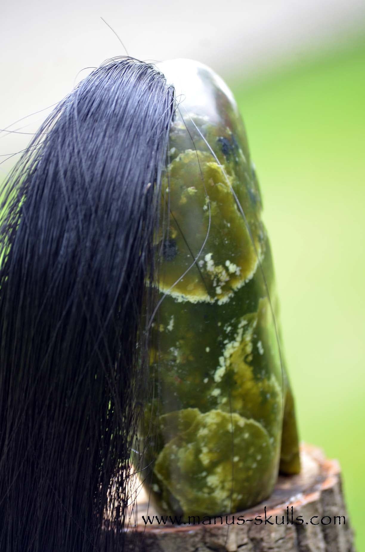 Idocrase ~ Vesuvianite Tribal Skull #060