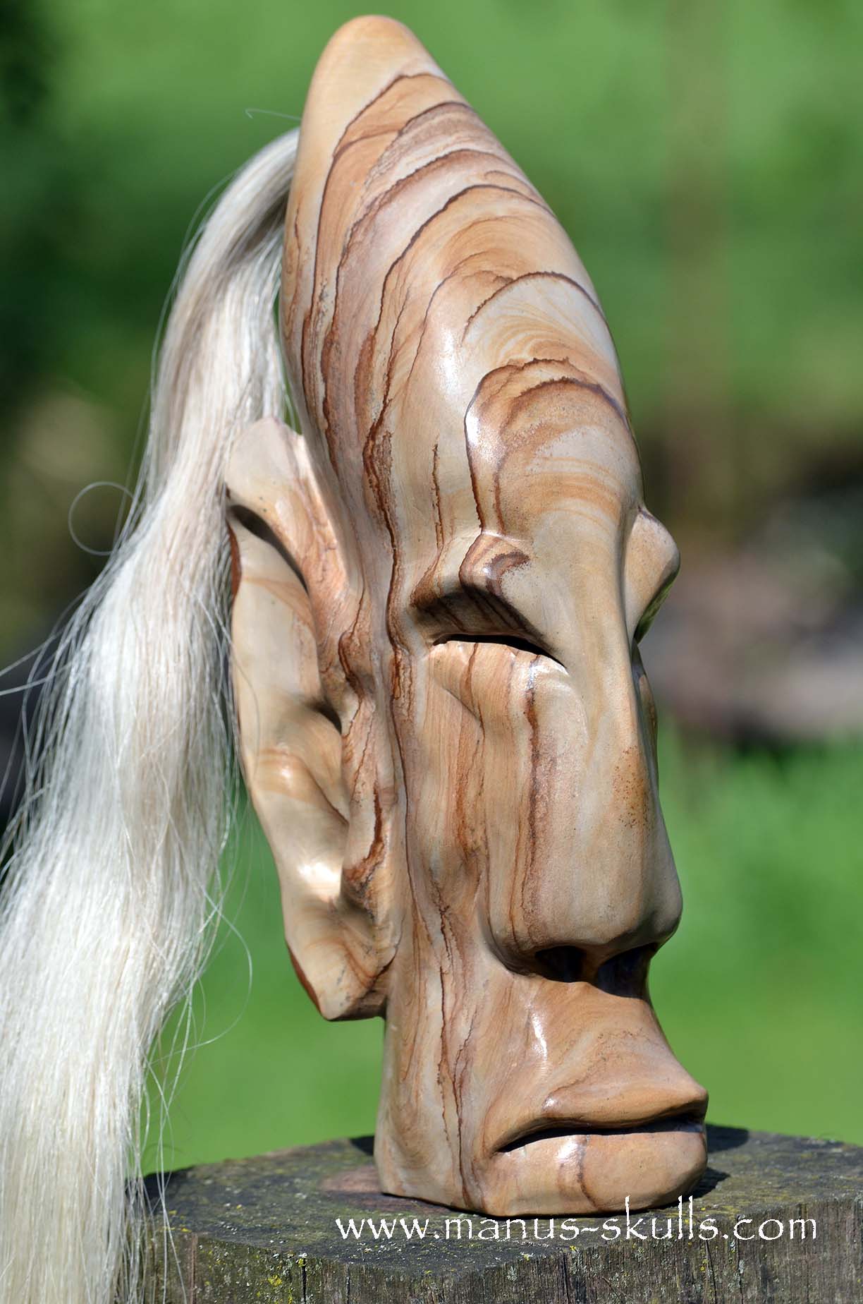 Landscape Jasper Tribal Statue #006