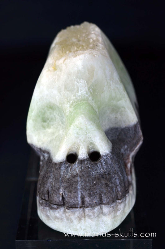 Manus skulls unique Crystal Carvings handmade skulls dragons pendants preseli bluestone tribals spiritual meaning wand Unicorn .. Visokalcite