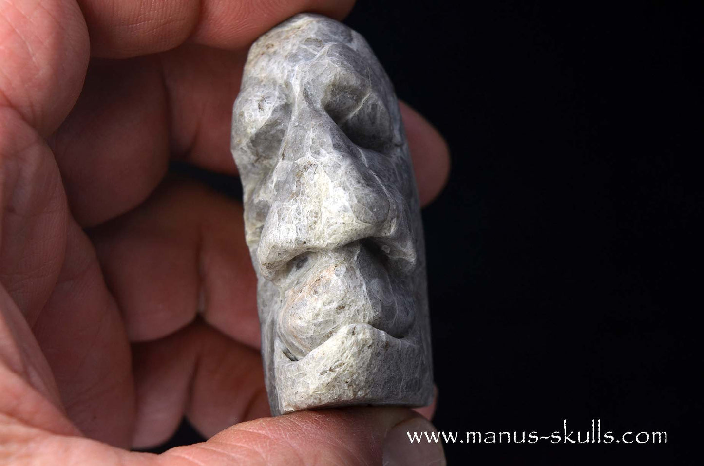 Apache Tears Obsidian on Matrix Skull #1