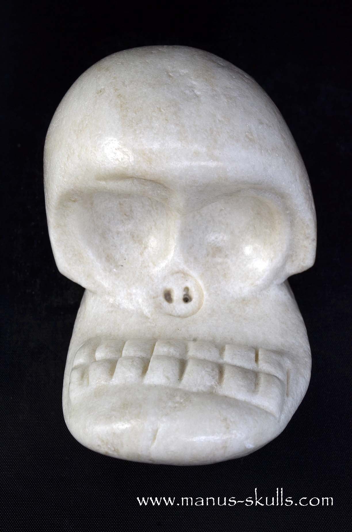 Manus skulls unique Crystal Carvings handmade skulls dragons pendants preseli bluestone tribals spiritual meaning wand Unicorn .. white steatite