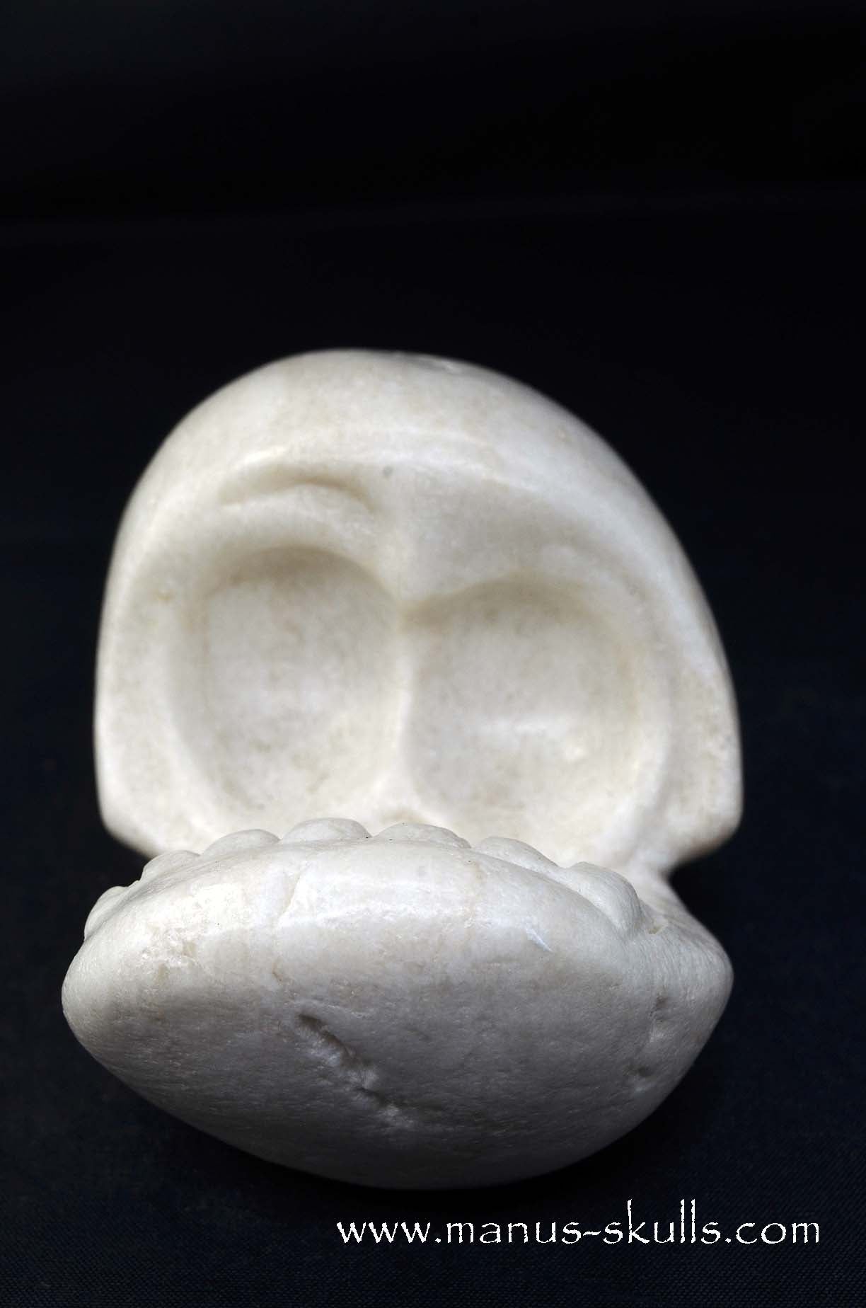 Manus skulls unique Crystal Carvings handmade skulls dragons pendants preseli bluestone tribals spiritual meaning wand Unicorn .. white steatite