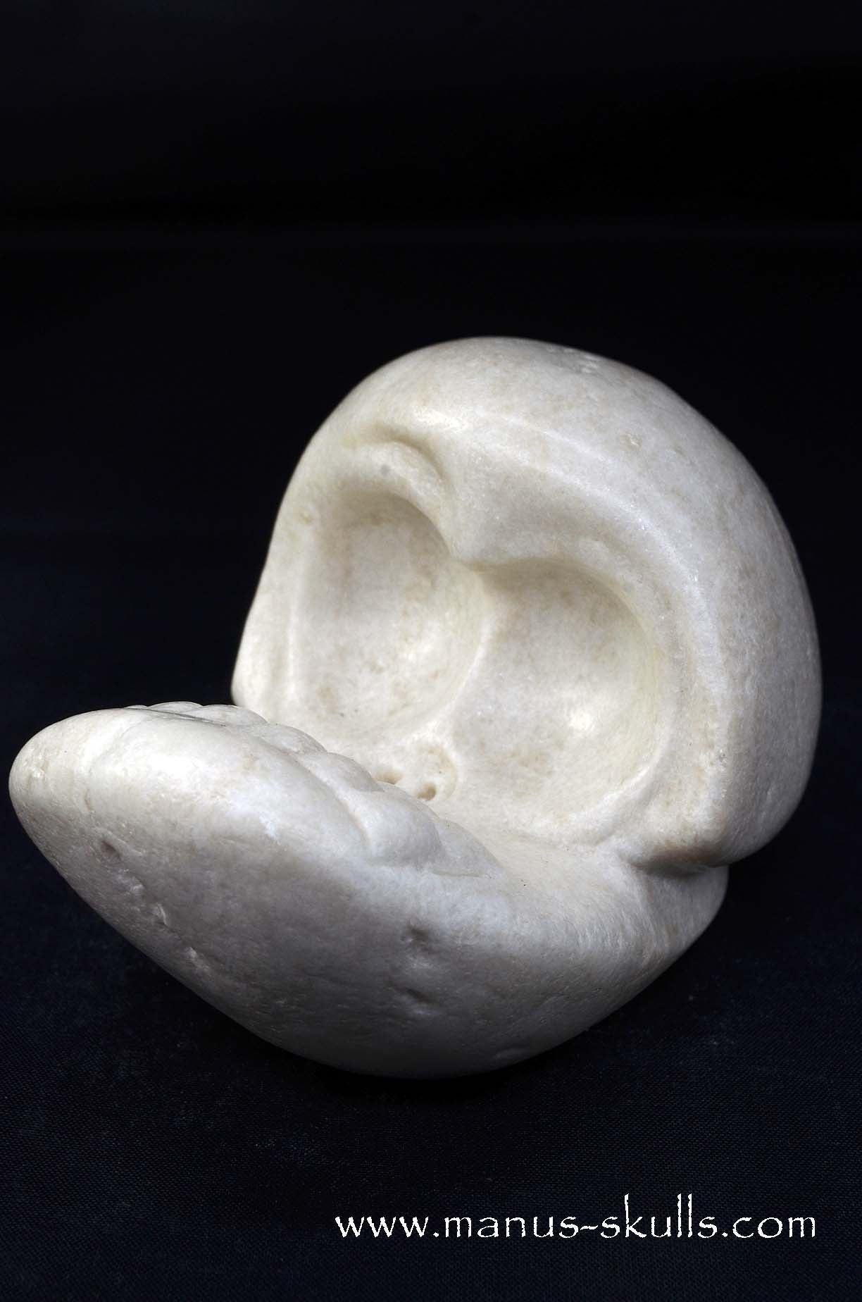 Manus skulls unique Crystal Carvings handmade skulls dragons pendants preseli bluestone tribals spiritual meaning wand Unicorn .. white steatite