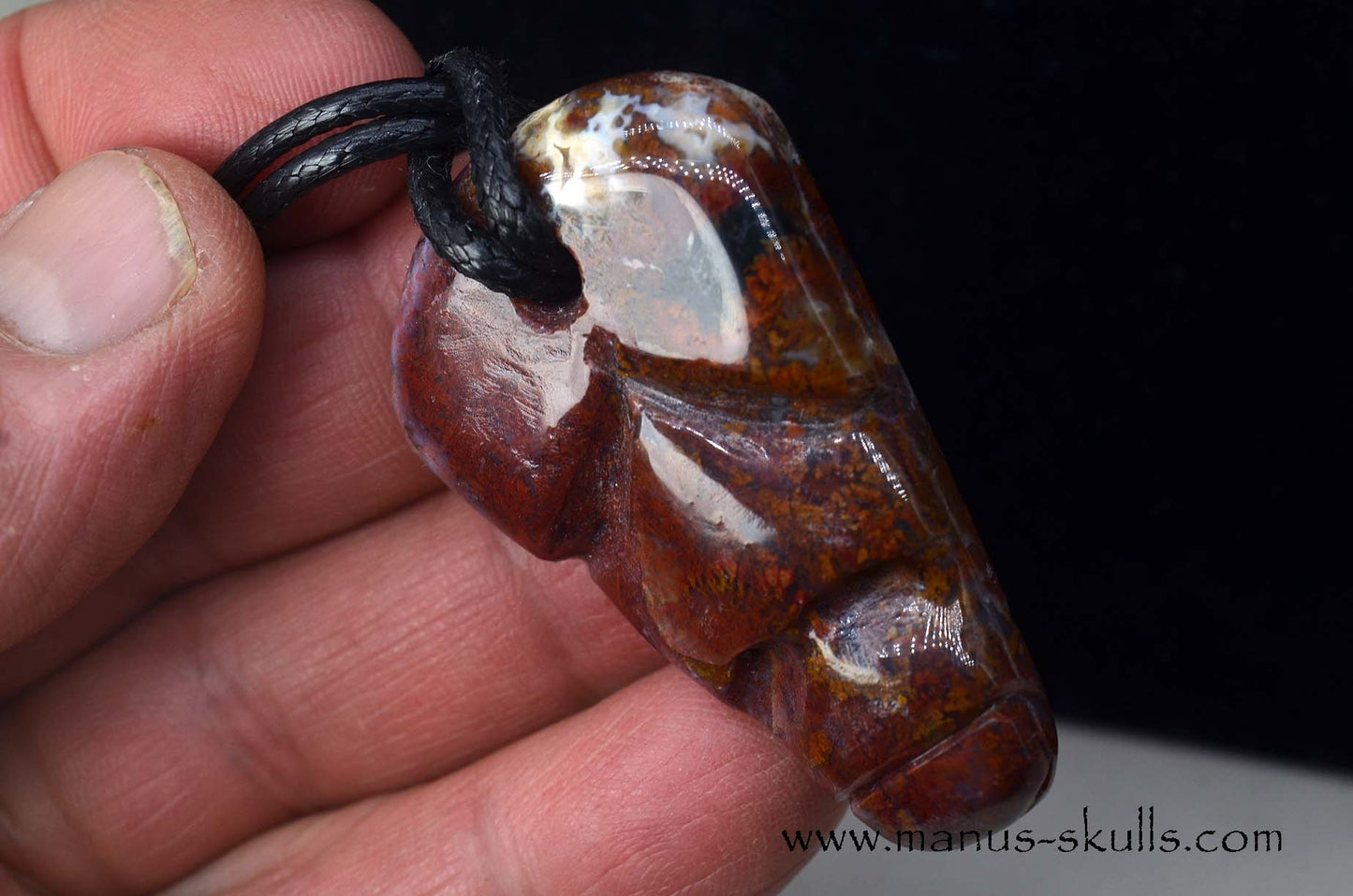 Red Moss Agate Tribal Pendant (#2)