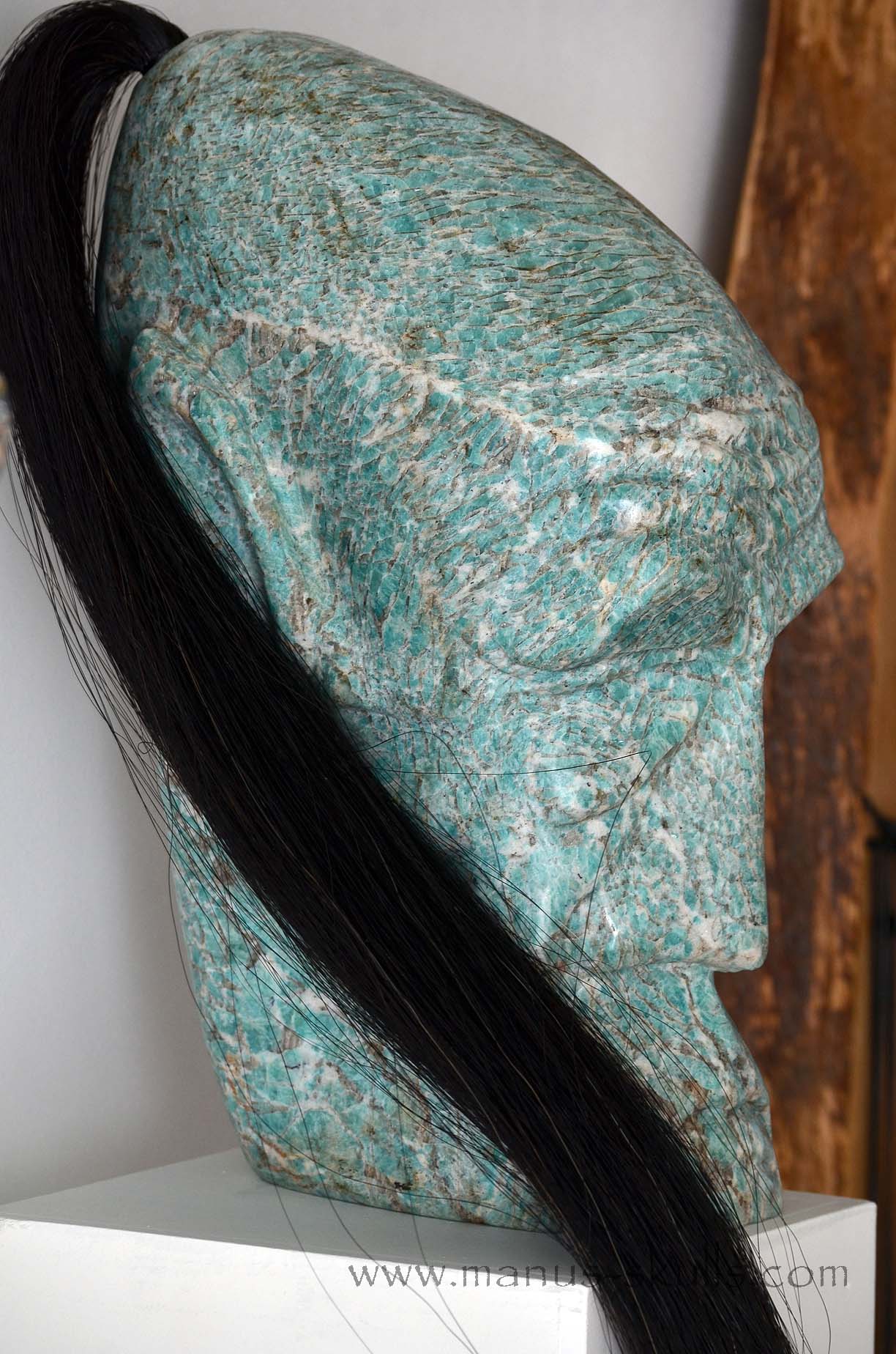 Large Amazonite Tribal Statue #003