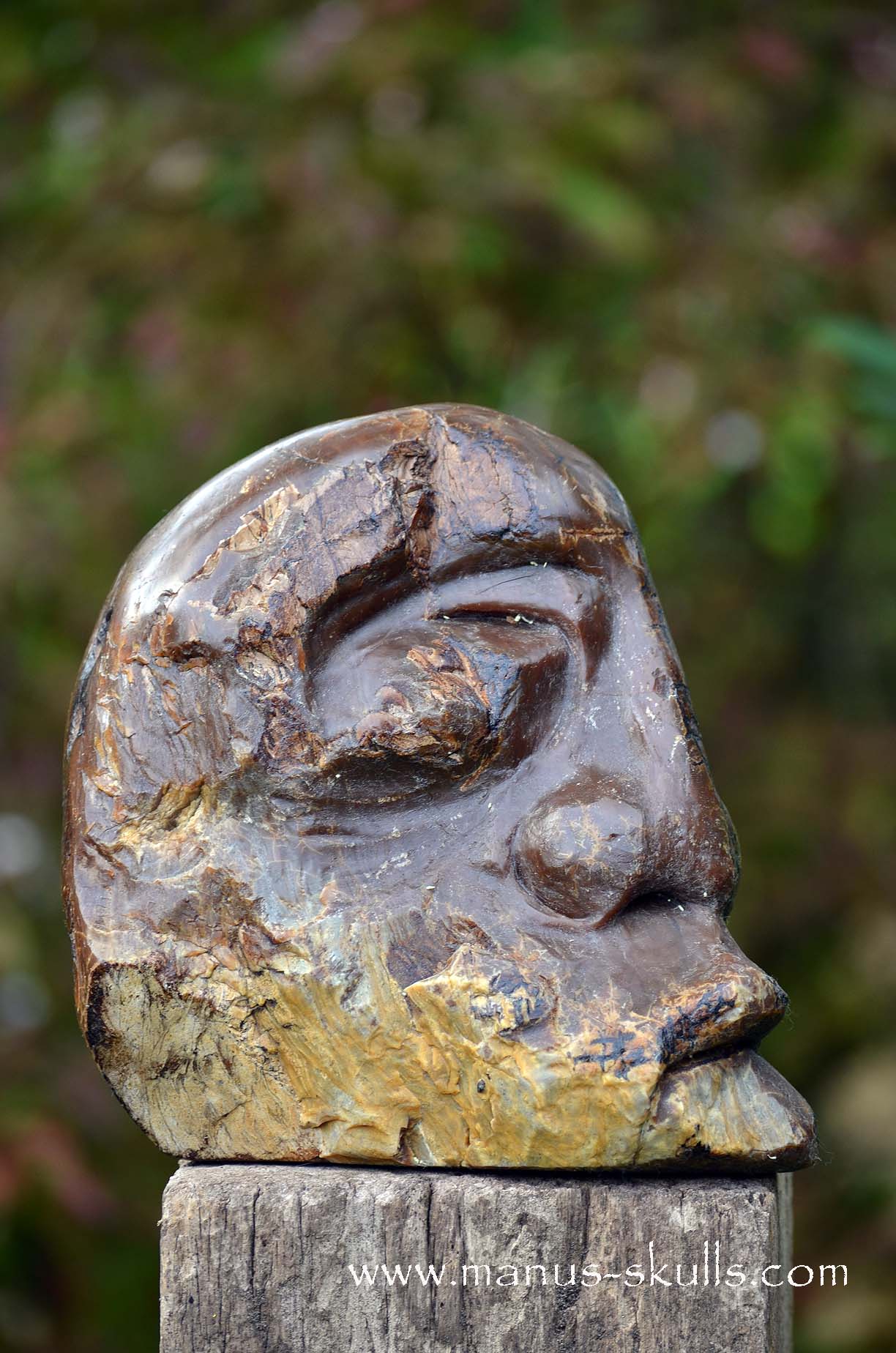 Huge  Amber Tribal Skull from the ancients (UV active)