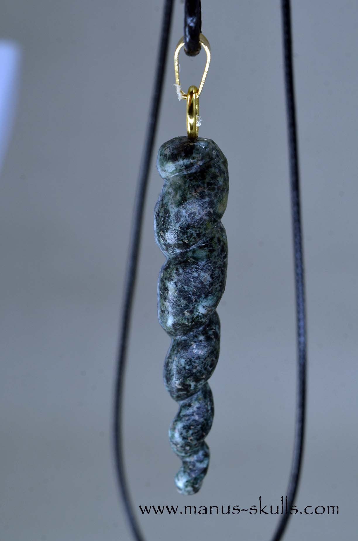 PRESELI BLUESTONE Unicorn Horn Pendulum Pendant