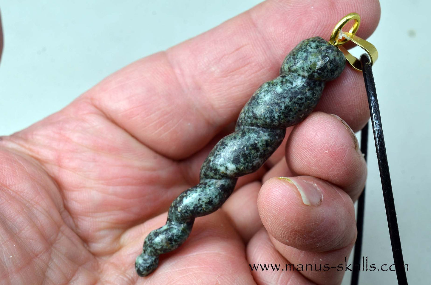 PRESELI BLUESTONE Unicorn Horn Pendulum Pendant