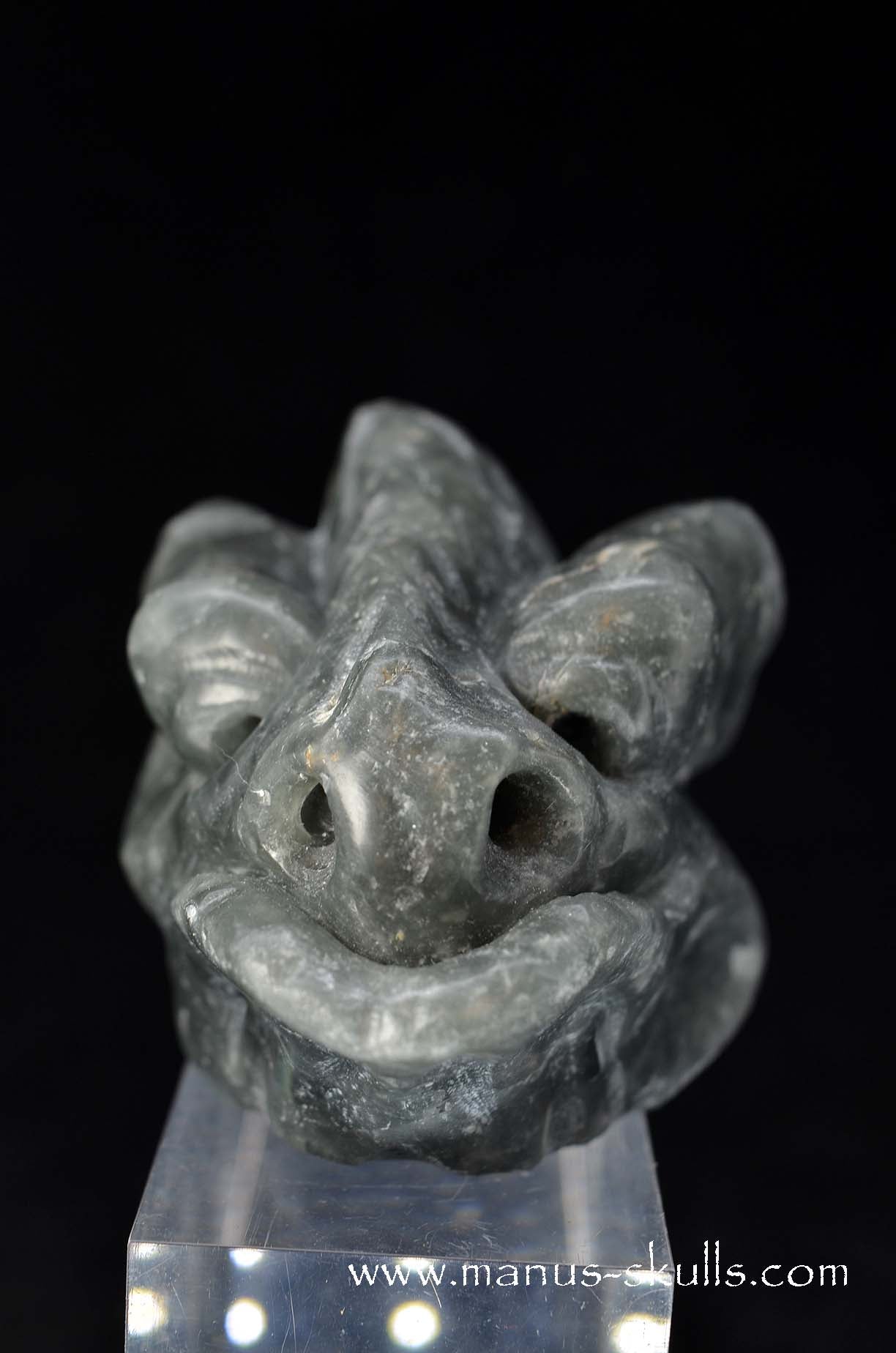 Manus skulls unique Crystal Carvings handmade skulls dragons pendants preseli bluestone tribals spiritual meaning wand Unicorn ..  eagle eye quartz