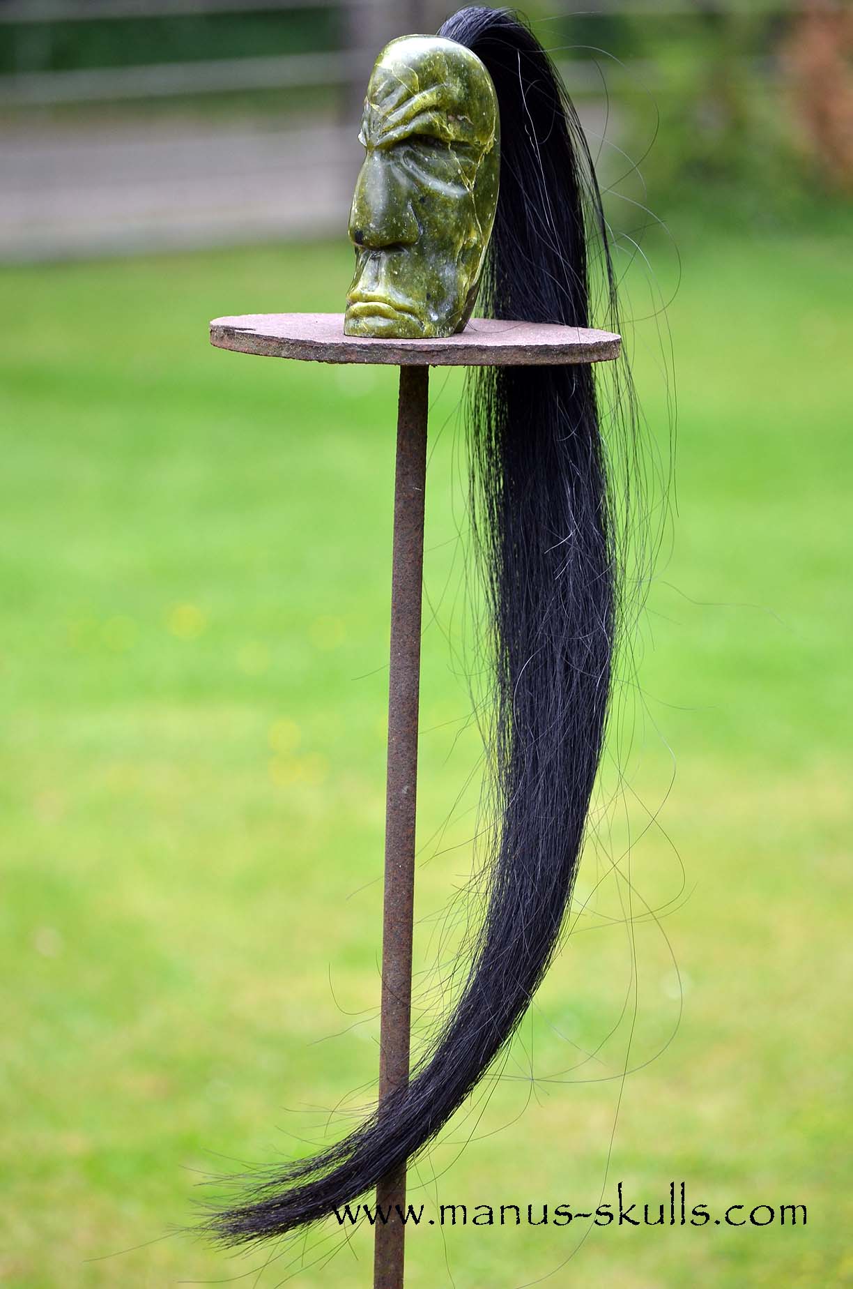 Idocrase ~ Vesuvianite Tribal Skull #060